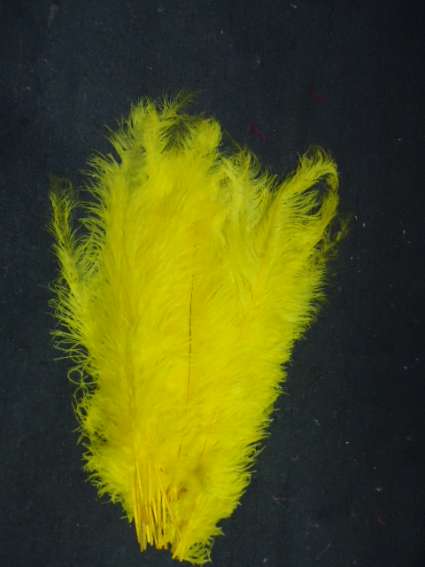 Ostrich Feather Plume 18-24 INCH CANARY YELLOW